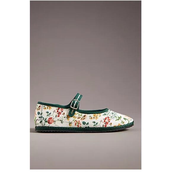Anthropologie ViBi VENEZiA Mary Jane Flats 41 NEW - Picture 1 of 6